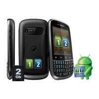 Celular Desbloqueado Motorola Fire XT317 Preto Dual Chip 