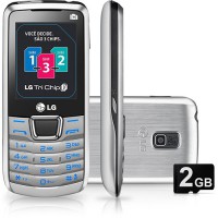 Celular Tri Chip A290 Câmera 1.3MP, MP3 Player, Cartão 2GB - LG