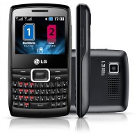 Celular LG X335 Dual Chip, Teclado Qwerty, Rádio FM, Câmera de 1.3MP, MP3,Preto